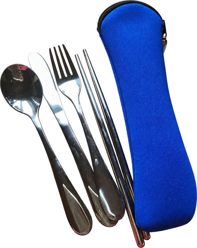 Stainless Steel 5 piece Travel Cutlery Set